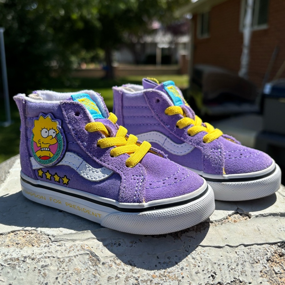 Vans x Simpsons limited Edition “Lisa for President” toddler shoes